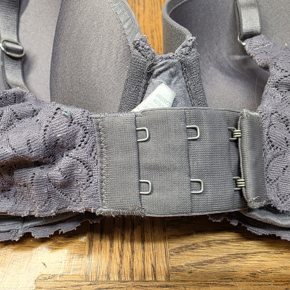Arie Real Sunnie Full Coverage Underwire Padded Bra Purple Gray Size 34D - Picture 4 of 12